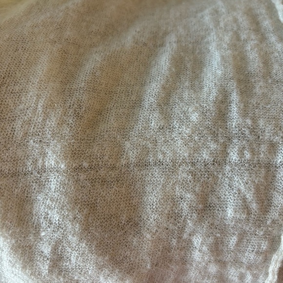 Free People lightweight beige sheer sweater loose fit. Size Medium - Picture 2 of 16